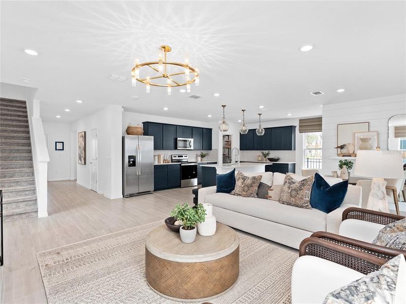 Furnished interior view inside a new home in EverBe, Orlando (Image 27).