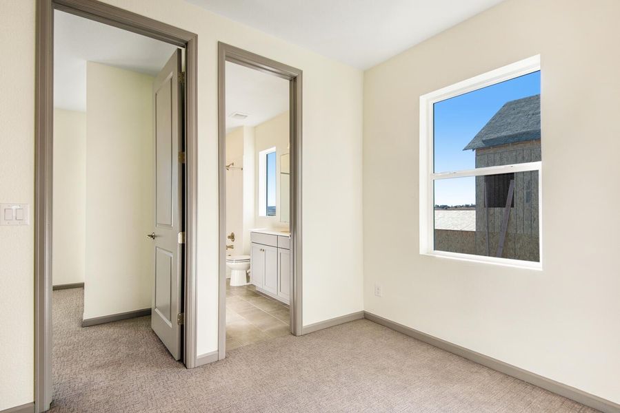 Representative unfurnished interior of a home built from the C by Tri Pointe Homes in Westside Crossing, Berthoud (Image 24).