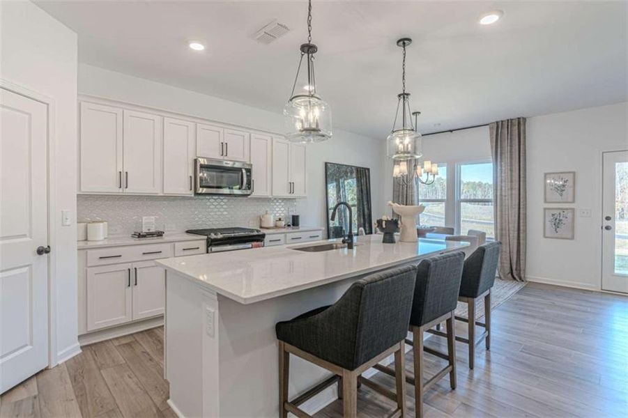 Furnished interior view inside a new home in The Pointe at Heron Bay, Locust Grove (Image 5).