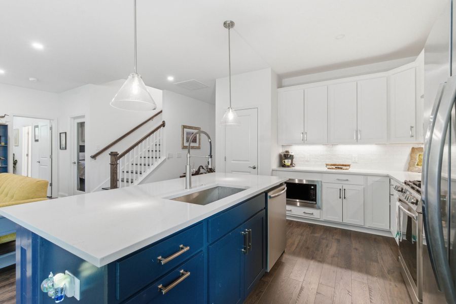 Furnished interior view inside a new home in , Santee (Image 12).