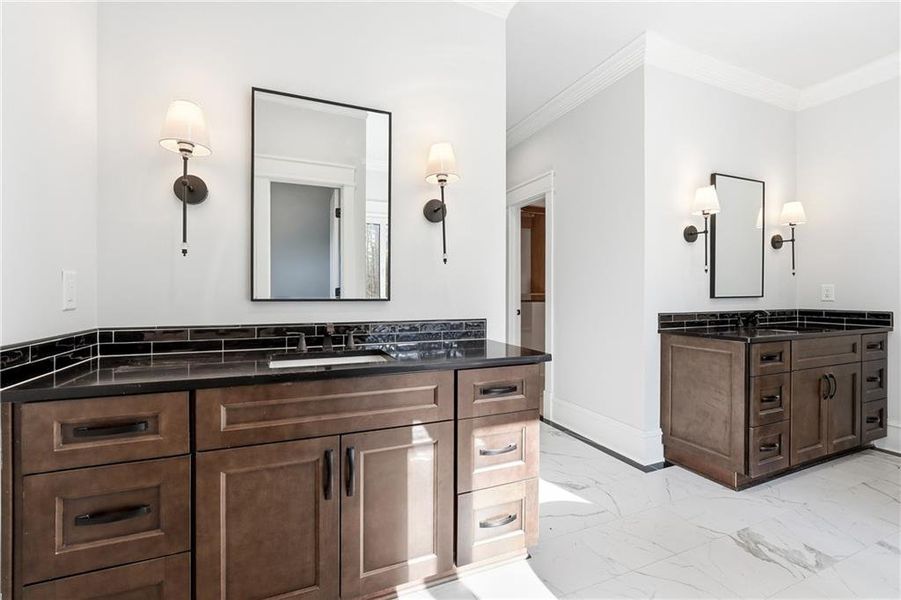 Furnished interior view inside a new home in , Roswell (Image 12).