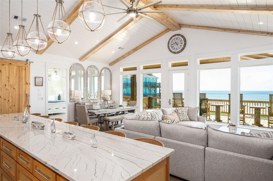 Furnished interior view inside a new home in , Bolivar Peninsula (Image 5).