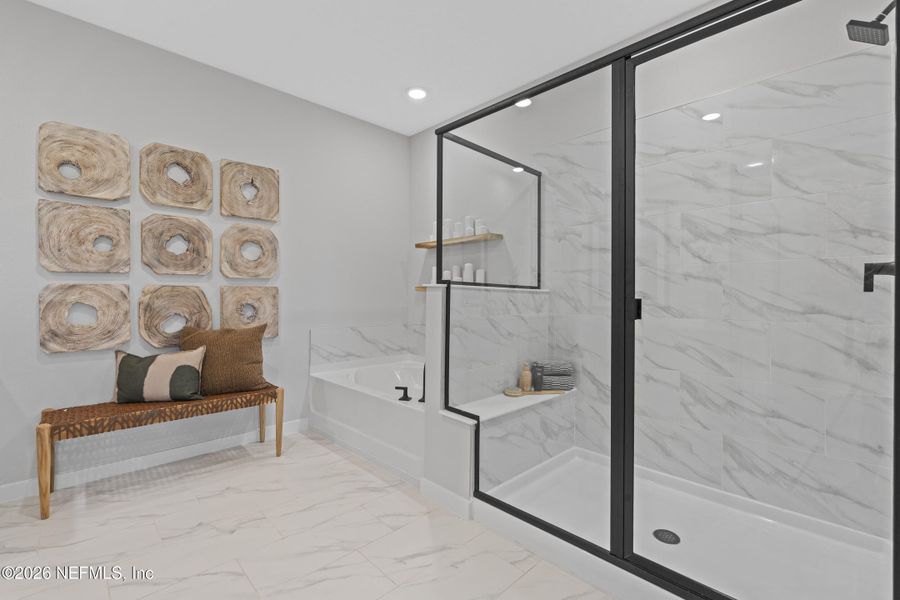 Furnished interior view inside a new home in Reserve East, Flagler Beach (Image 6). Furnished interior view inside a new home in Reserve East, Flagler Beach (Image 6).