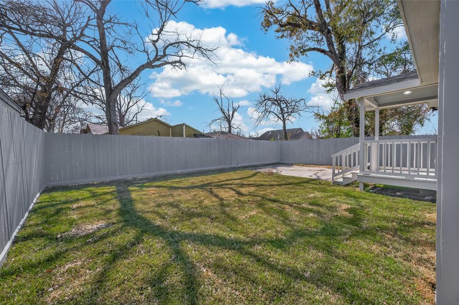 Exterior details and patio area of a home in , Houston (Image 21). Exterior details and patio area of a home in , Houston (Image 21).