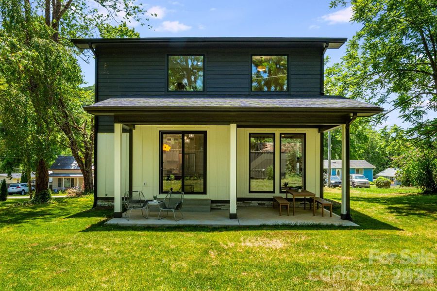 Exterior details and patio area of a home in , Black Mountain (Image 4). Exterior details and patio area of a home in , Black Mountain (Image 4).