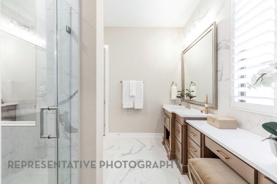 Furnished interior view inside a new home in Jordan Ranch: 65ft. lots, Fulshear (Image 5).