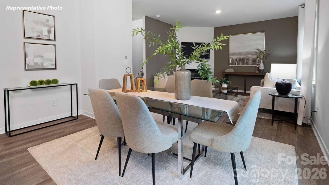 Furnished interior view inside a new home in Brinkley Ridge, Kings Mountain (Image 9).