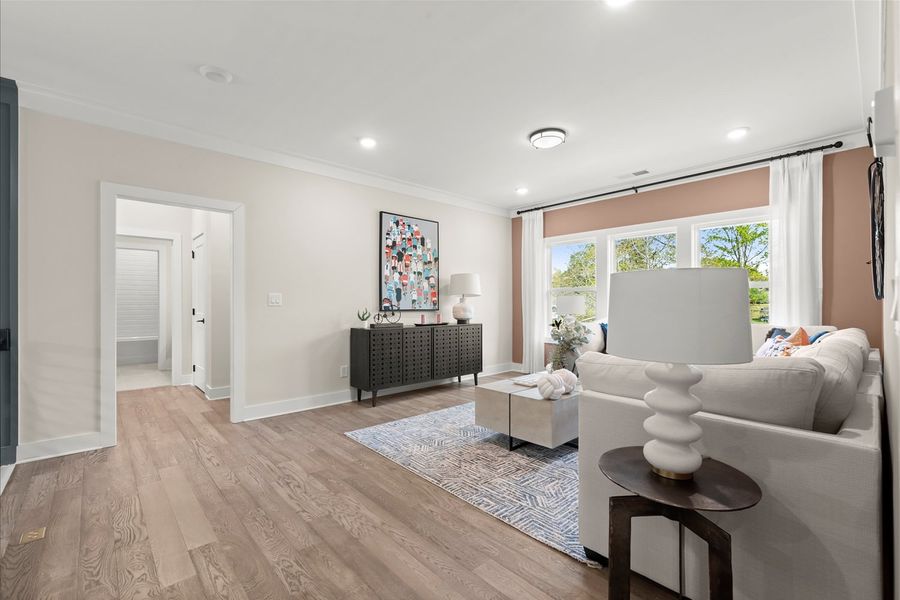 Representative furnished interior of a home built from the Trenton by Brock Built in The Shoal, Santa Rosa Beach (Image 36).