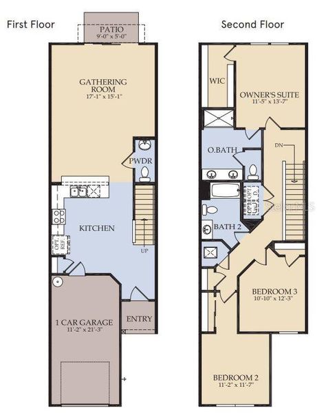 2D floor plan layout of this home in , Davenport, FL (Image 5). 2D floor plan layout of this home in , Davenport, FL (Image 5).