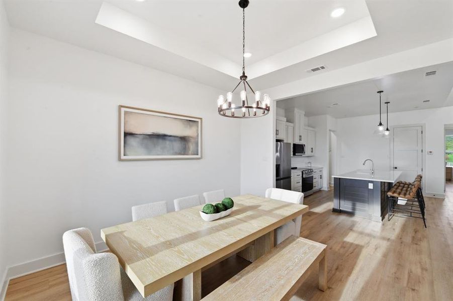 Furnished interior view inside a new home in , Graford (Image 7).