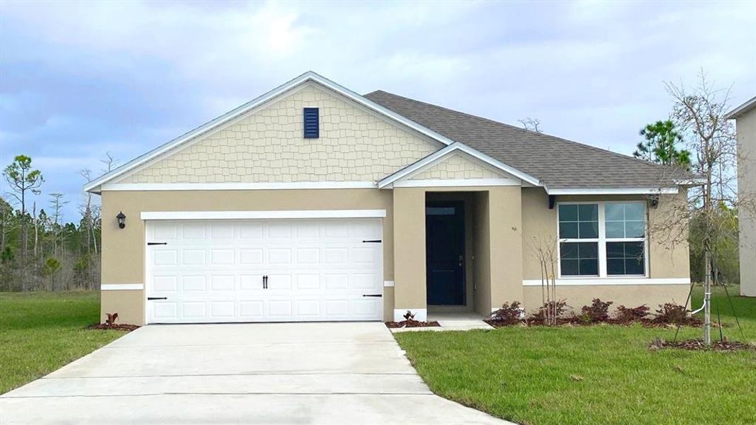 Front exterior of a new home in , Ocoee, FL, highlighting curb appeal (Image 1). Front exterior of a new home in , Ocoee, FL, highlighting curb appeal (Image 1).