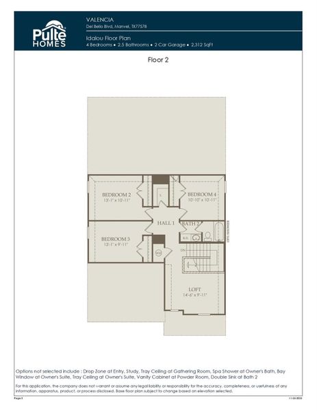 2D floor plan layout of this home in Valencia, Manvel, TX (Image 3). 2D floor plan layout of this home in Valencia, Manvel, TX (Image 3).