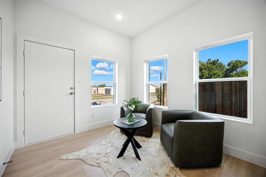 Furnished interior view inside a new home in , Dallas (Image 18).