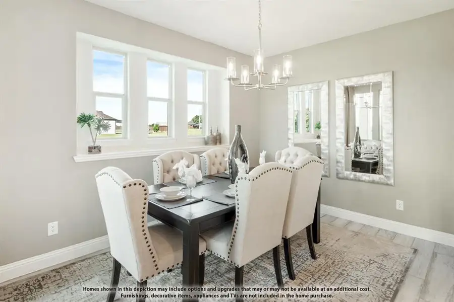 Furnished interior view inside a new home in Hunters Ridge, Crowley (Image 15).