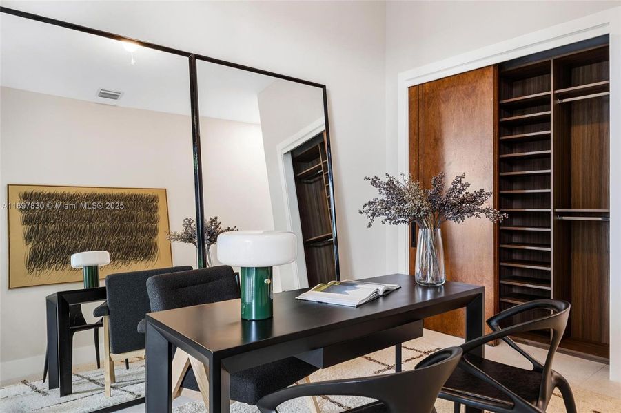 Furnished interior view inside a new home in , Miami (Image 37). Furnished interior view inside a new home in , Miami (Image 37).