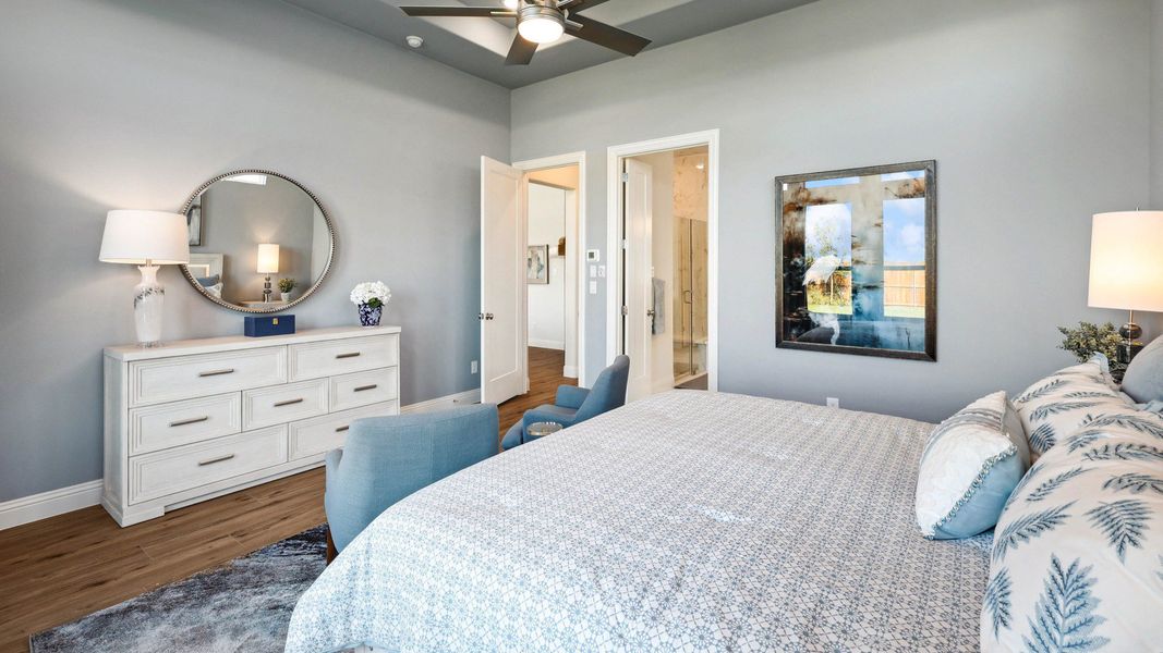 Representative furnished interior of a home built from the Dartmouth by Brightland Homes in Anna Ranch, Anna (Image 36).