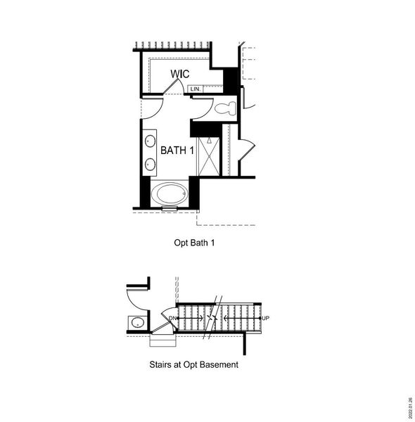 2D floor plan layout of this home in Treemont Commons, Wellford, SC (Image 7).