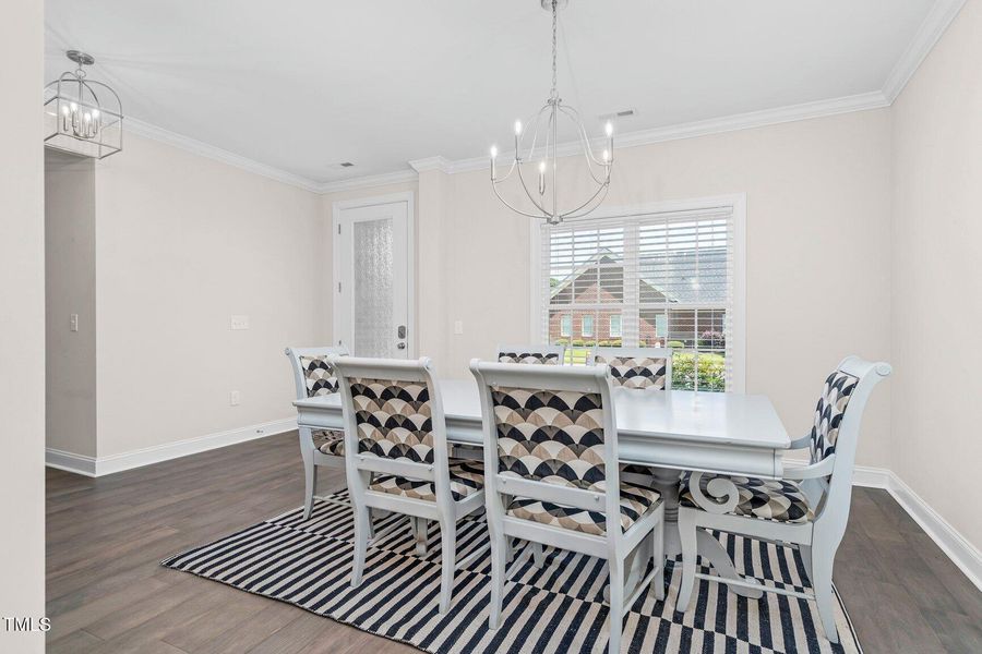 Elegant formal dining......