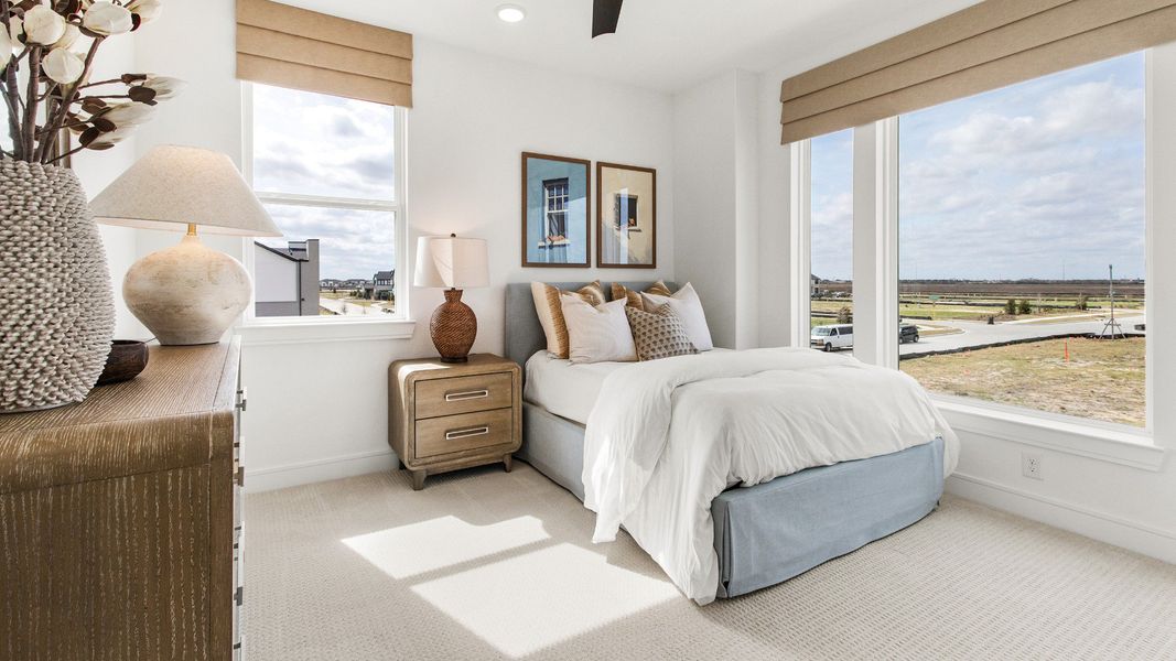 Furnished interior view inside a new home in Easthaven at Bridgeland Central, Cypress (Image 19).