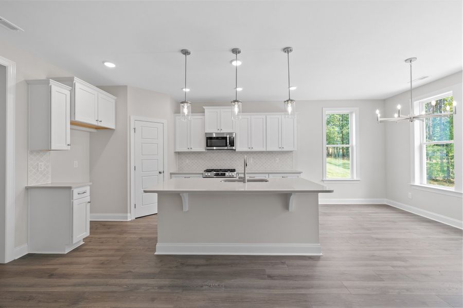 Representative furnished interior of a home built from the The Chandler by RobuckHomes in Baylee Ridge, Selma (Image 109).