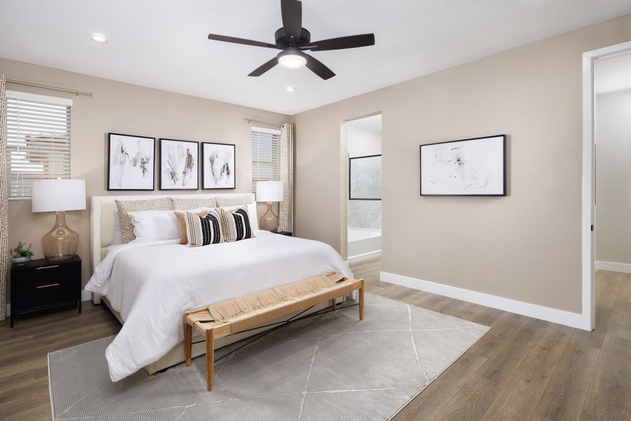 Representative furnished interior of a home built from the Fossil by Beazer Homes in Willows at Bella Vista Farms, San Tan Valley (Image 12).