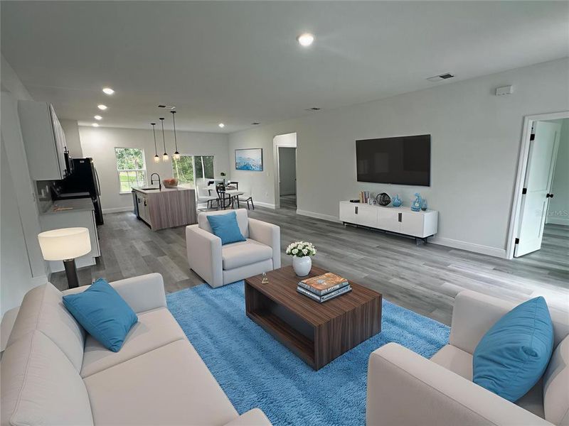 Furnished interior view inside a new home in , Citrus Springs (Image 12).