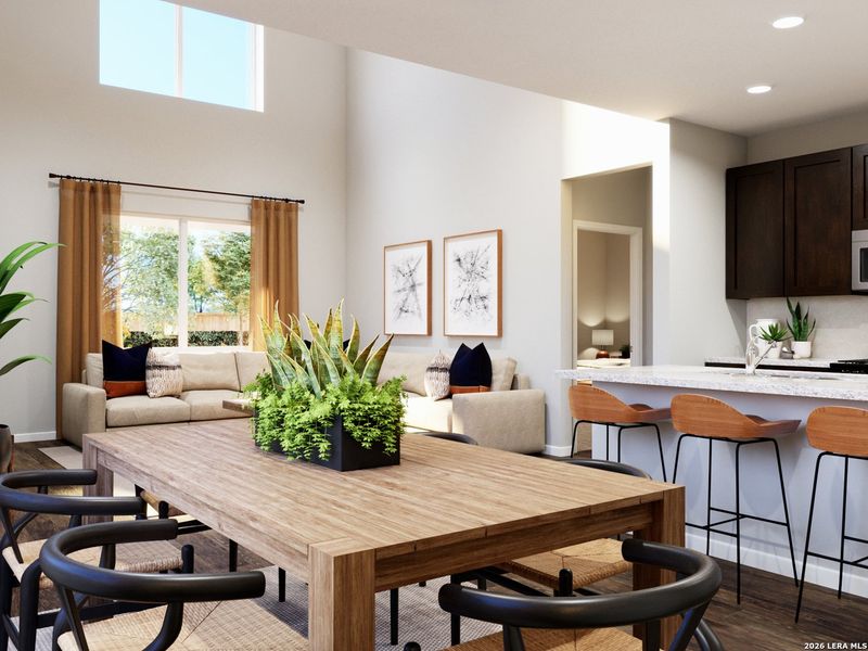 Furnished interior view inside a new home in Cinco Lakes, San Antonio (Image 24).