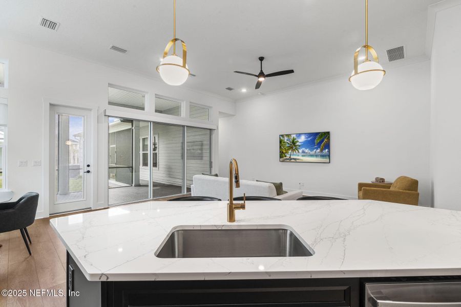 Furnished interior view inside a new home in Seven Pines 50' Rear Entry, Jacksonville (Image 43).