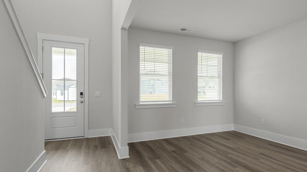Spacious, unfurnished interior of a new home in Surfside Landing, Hubert (Image 10).