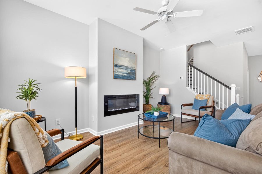 Furnished interior view inside a new home in , Summerville (Image 13). Furnished interior view inside a new home in , Summerville (Image 13).