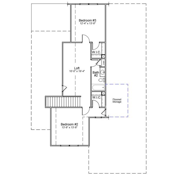 2D floor plan layout of this home in Brayden, Advance, NC (Image 4).