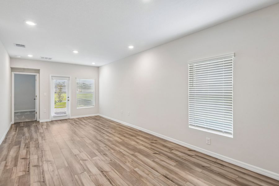 Representative unfurnished interior of a home built from the Sangria by Casa Fresca Homes in Pasadena Ridge, Dade City (Image 37). Representative unfurnished interior of a home built from the Sangria by Casa Fresca Homes in Pasadena Ridge, Dade City (Image 37).