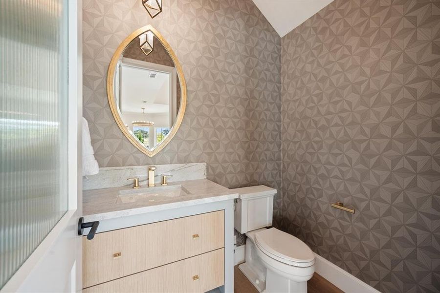 Powder bathroom off of main living