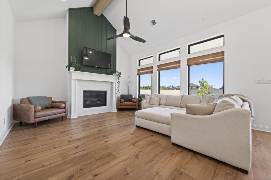 Furnished interior view inside a new home in , Magnolia (Image 38). Furnished interior view inside a new home in , Magnolia (Image 38).