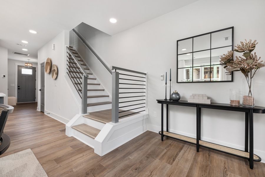 Representative furnished interior of a home built from the Harrington by Baker Residential in Parc at Bradley Farm, Apex (Image 13).