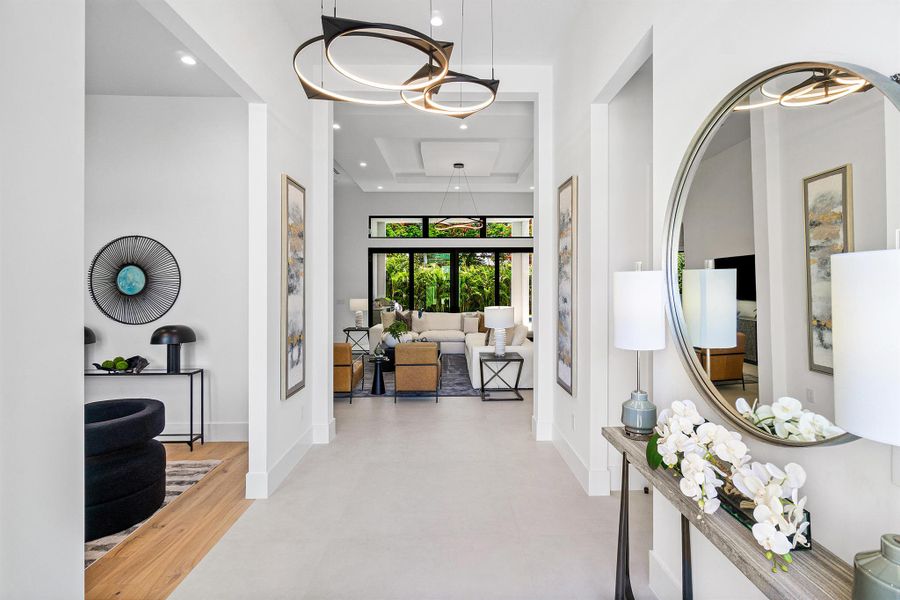 Furnished interior view inside a new home in , Delray Beach (Image 42).