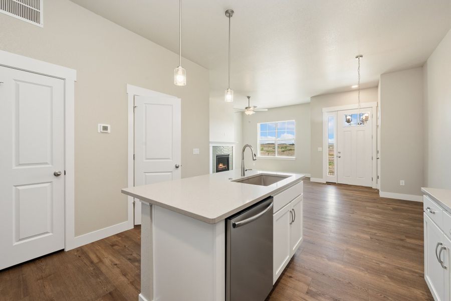 Furnished interior view inside a new home in The Lakes at Centerra, Loveland (Image 3).