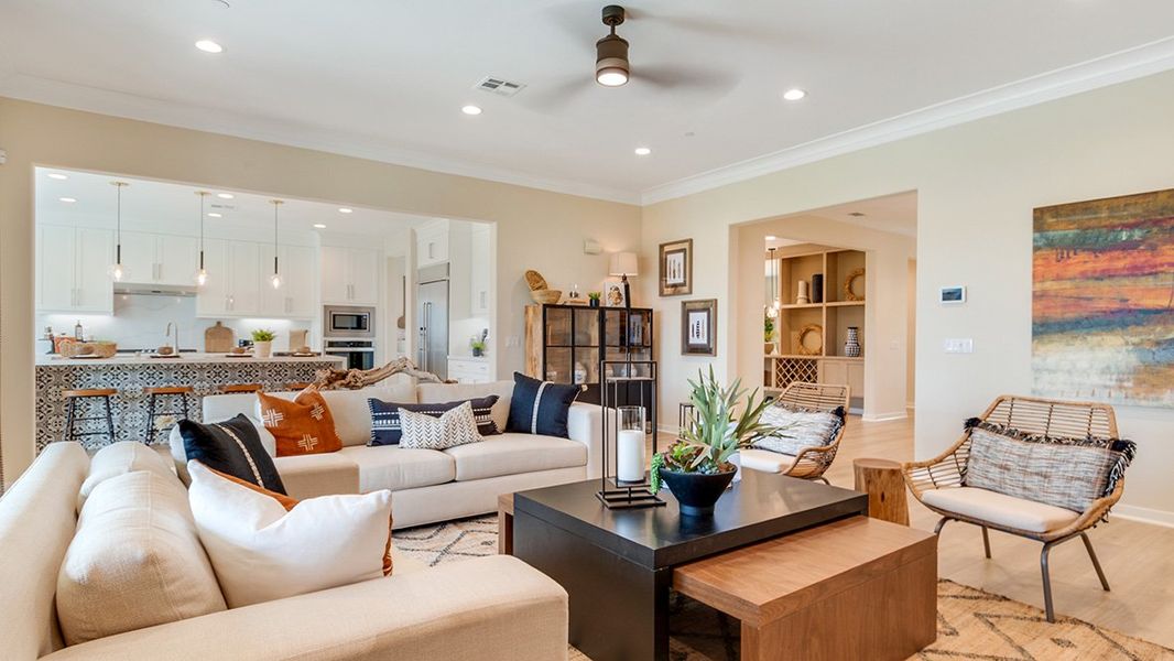 Representative furnished interior of a home built from the Residence 3003 by D.R. Horton in Havenwood, North Charleston (Image 17).