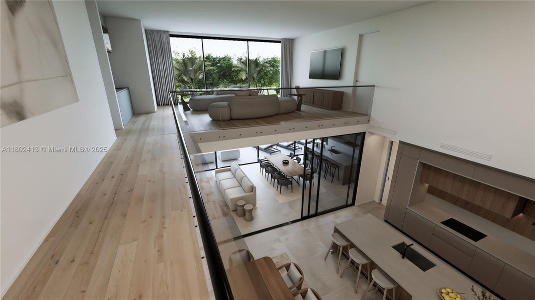 Furnished interior view inside a new home in , Miami (Image 14). Furnished interior view inside a new home in , Miami (Image 14).