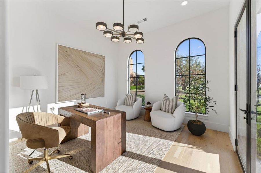 Furnished interior view inside a new home in , Dallas (Image 11).