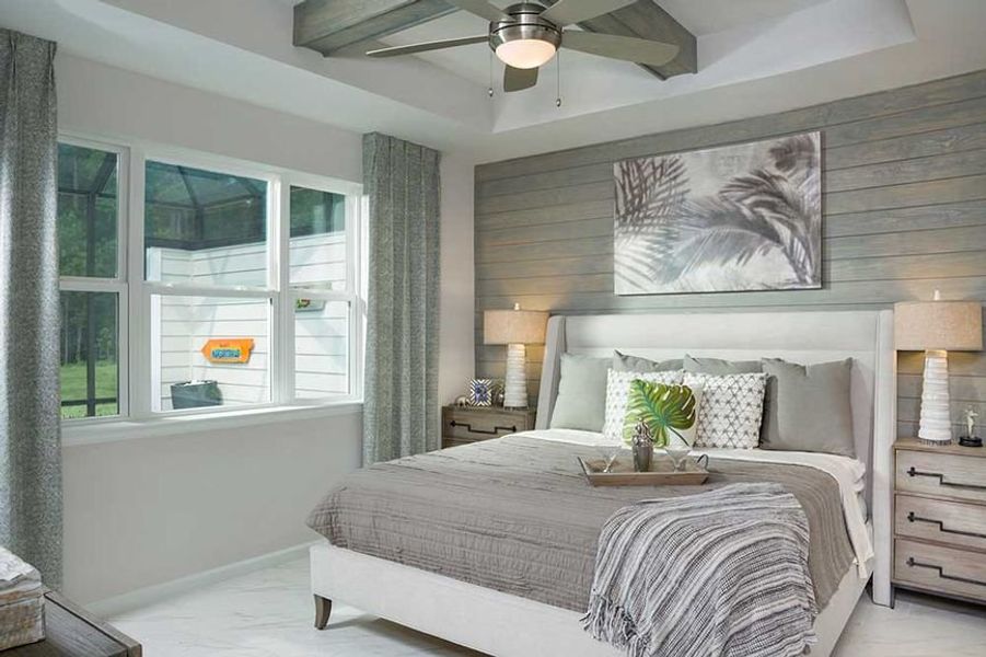 Representative furnished interior of a home built from the Jamaica by Minto Communities in Latitude Margaritaville Hilton Head, Hardeeville (Image 9).
