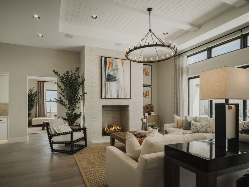 Representative furnished interior of a home built from the Plan 6002 by Camelot Homes in Stone Crest, Gilbert (Image 6).