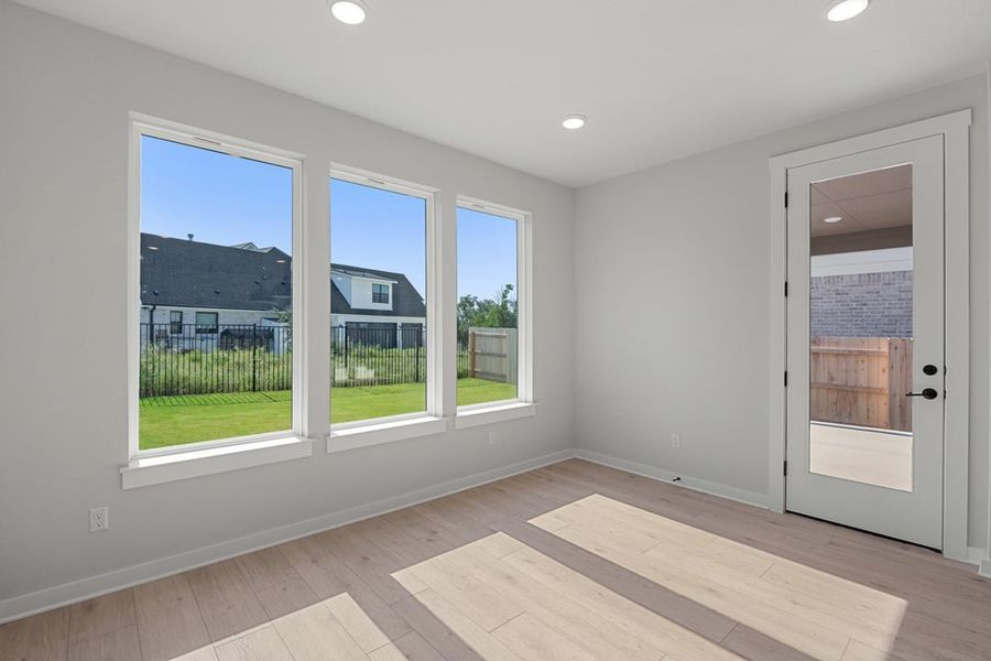 Spacious, unfurnished interior of a new home in Terrace Collection at Lariat, Liberty Hill (Image 28). Spacious, unfurnished interior of a new home in Terrace Collection at Lariat, Liberty Hill (Image 28).