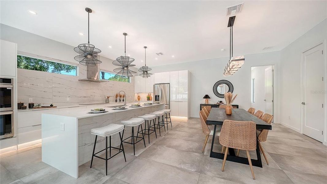 Furnished interior view inside a new home in , Sarasota (Image 36).