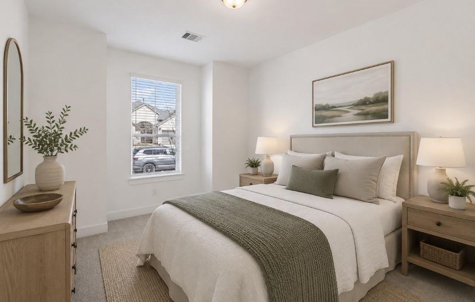 Furnished interior view inside a new home in The Highlands, Porter (Image 11).