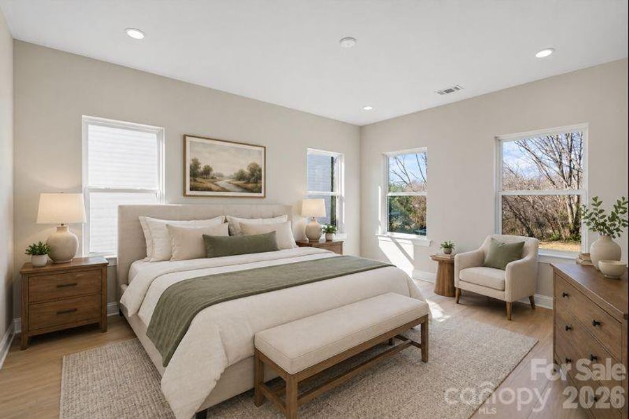 Furnished interior view inside a new home in , Hickory (Image 7).