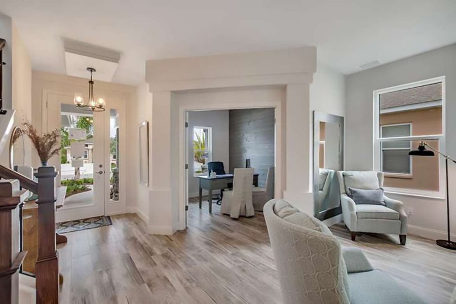 Representative furnished interior of a home built from the Asheville by Paytas Homes in The Reserve at Victoria, Deland (Image 9).
