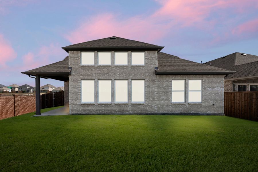 Representative exterior details of a home built from the Honor by Rockwell Homes in Creekside, Royse City (Image 46).