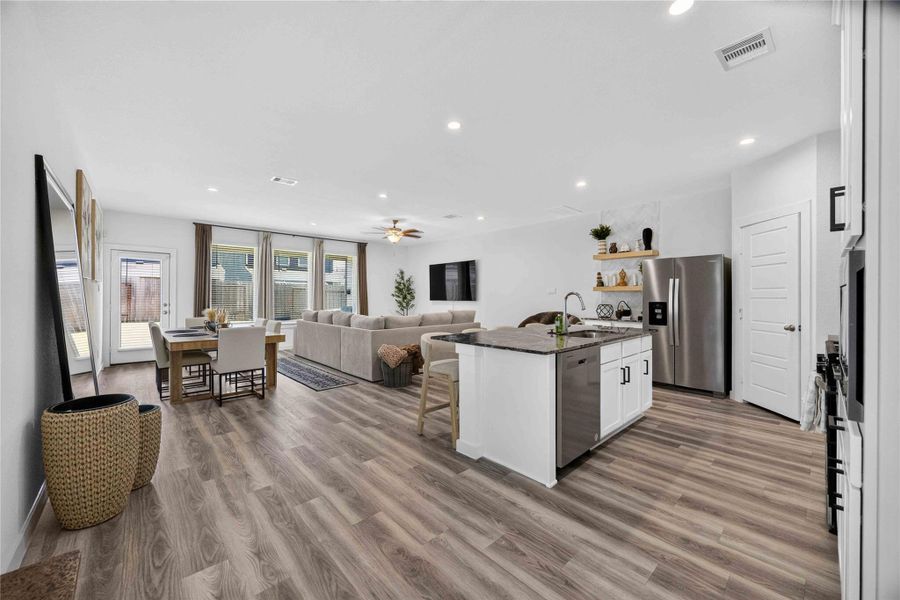 Furnished interior view inside a new home in , Houston (Image 16).