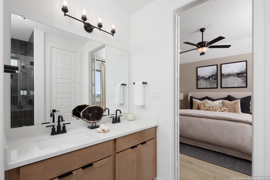 Furnished interior view inside a new home in Rhine Valley, Schertz (Image 12). Furnished interior view inside a new home in Rhine Valley, Schertz (Image 12).